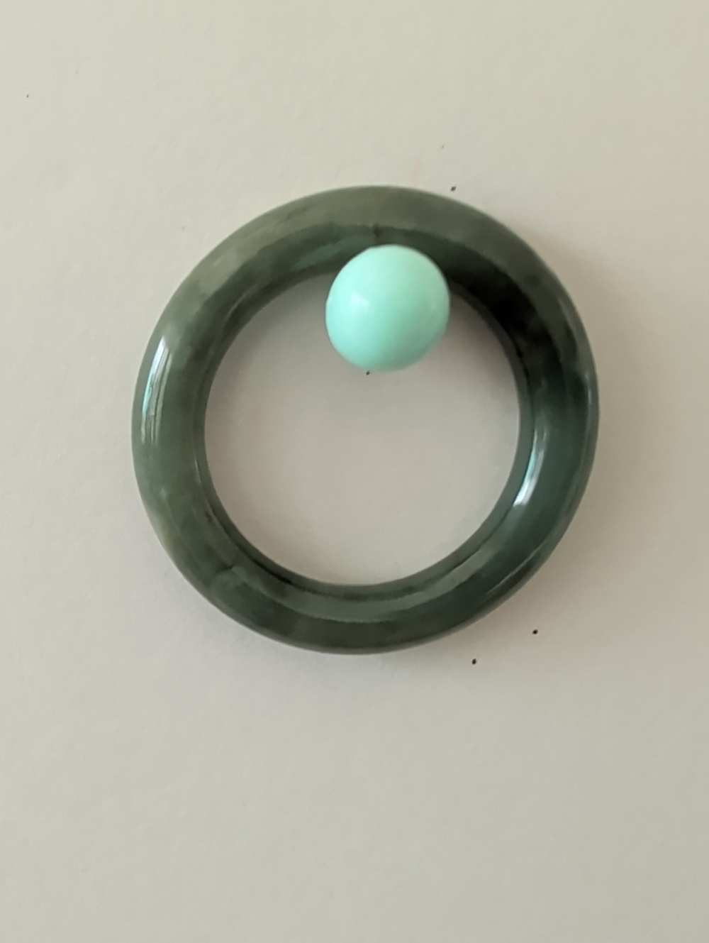 Green Jade Stone Ring - Jewelry